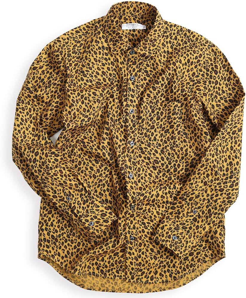 Amazon.co.jp: [クインテット] 日本製 VINTAGE EL ROCK 豹柄 長袖