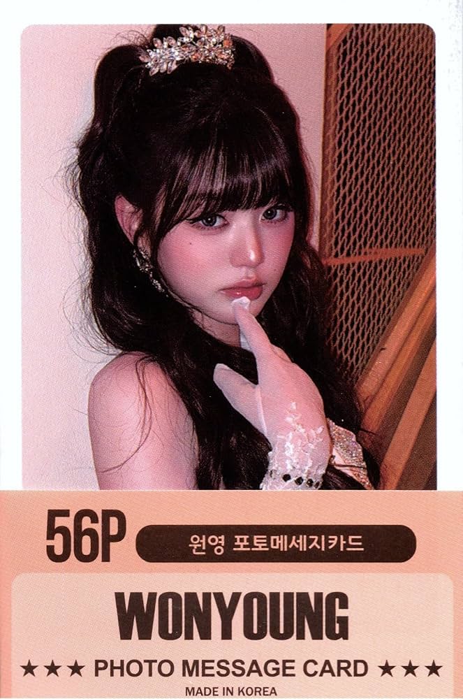 Amazon | ウォニョン グッズ フォトメッセージカード 56枚 トレカ