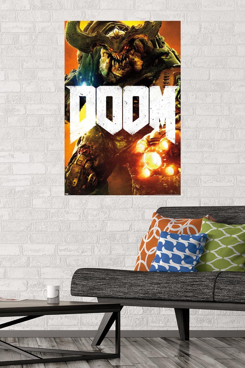 Amazon.com: Trends International Doom-Cyber Demon Premium Wall