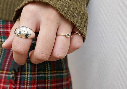 Amazon | [リトルエンブレム] little emblem K18天然石取り巻きリング