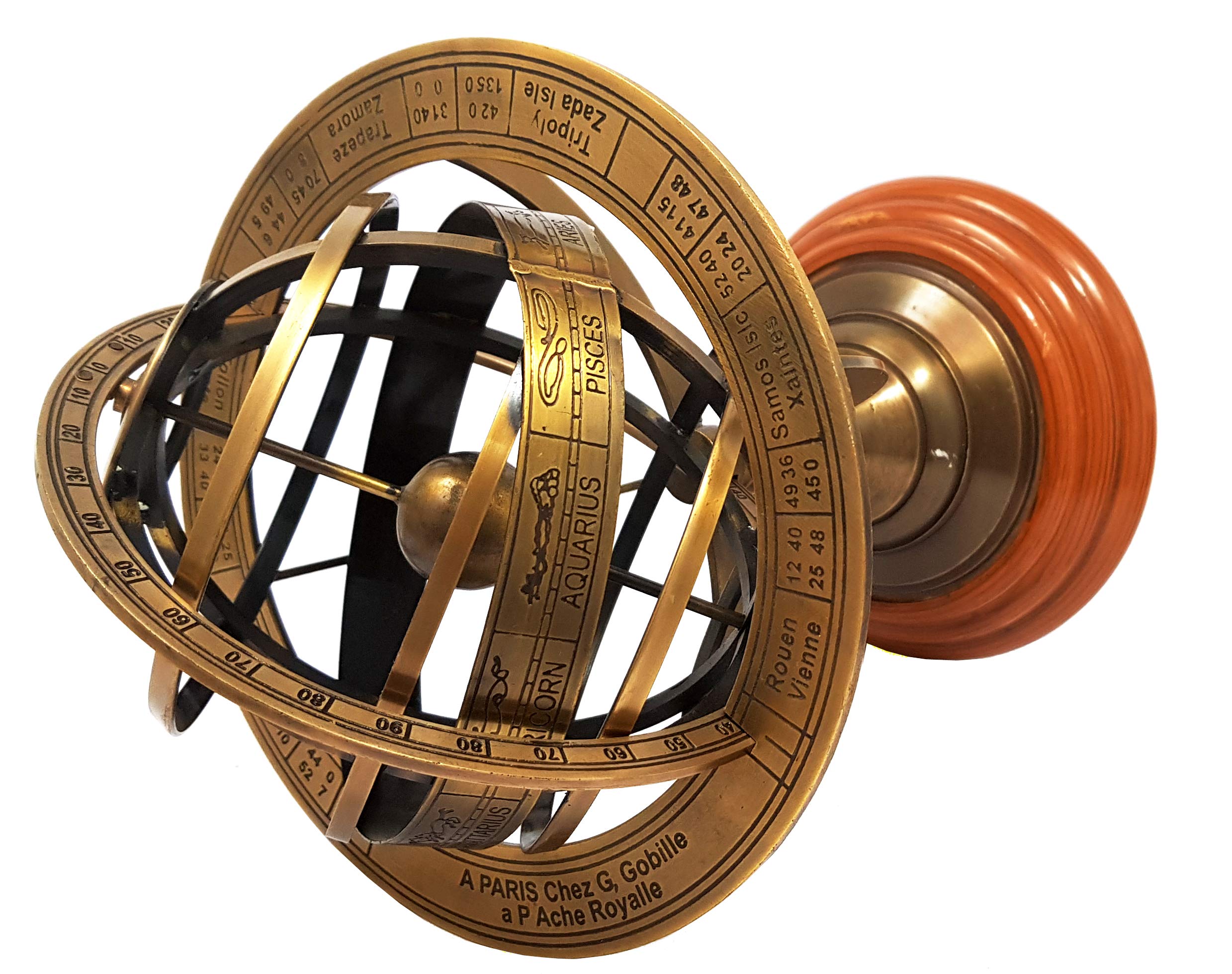 Amazon.co.jp: 真鍮航海真鍮アンティーク仕上げの天球儀 – 10 cm