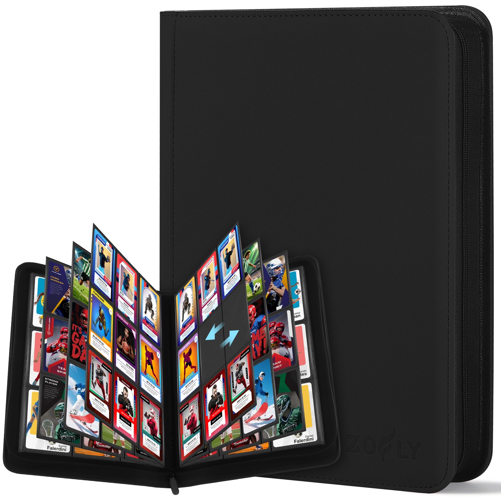 Amazon.com: Trading Card Binder 9 Pocket, Zofly Zipper Card