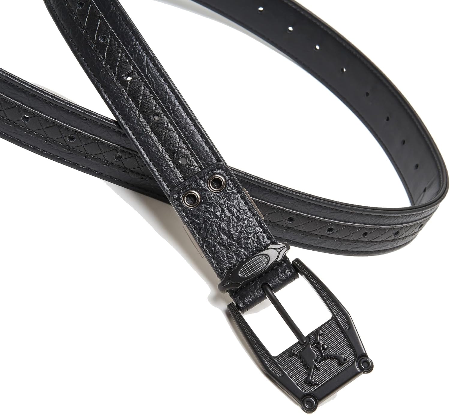Amazon | FOS901604 SKULL BELT 16.1, (01K) JET BLACK, U | ベルト 通販
