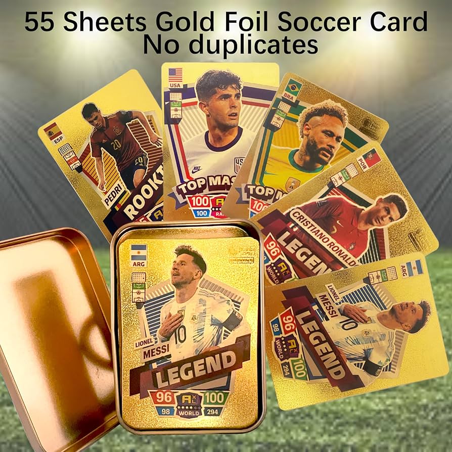 Amazon.co.jp: TKXOX ワールドカップサッカースターカード、ゴールド