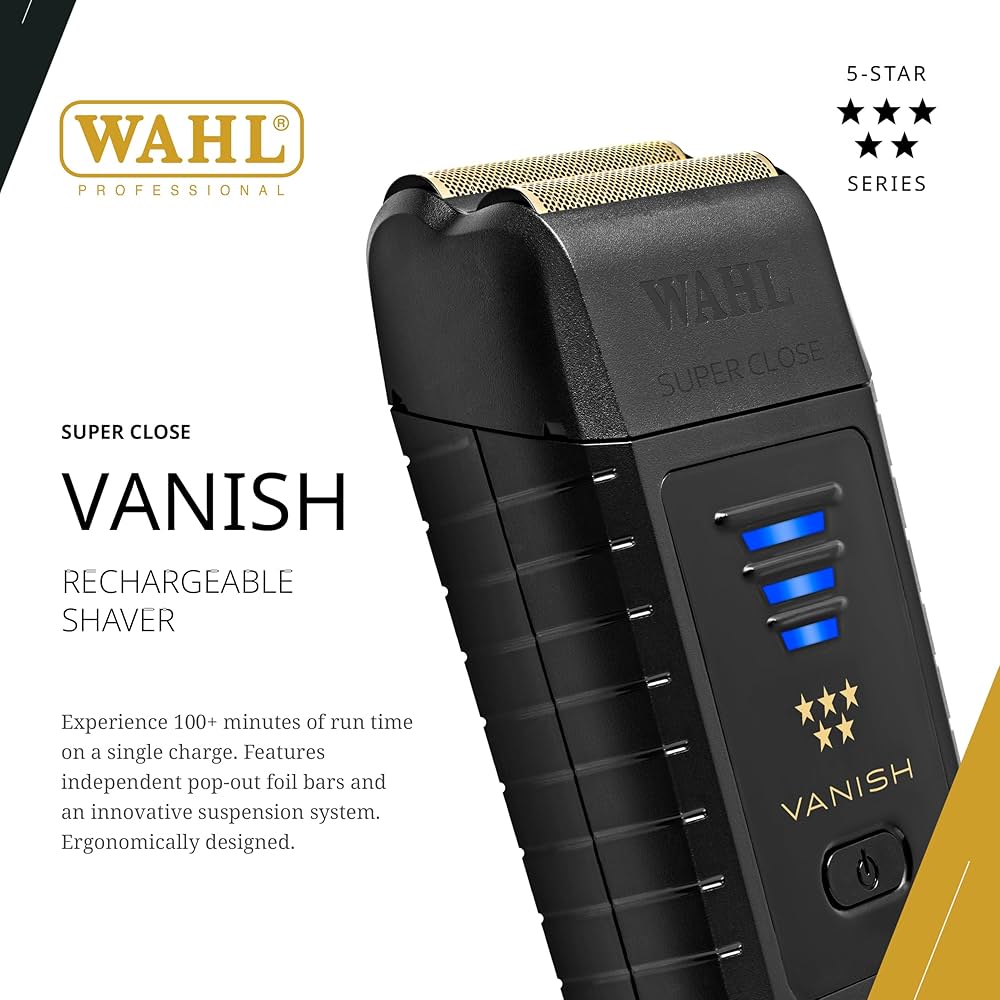 Wahl Professional 5 Yıldızlı Vanish Tıraş Makinesi, Lityum İyon