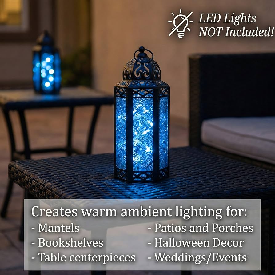 Amazon.com: VELA Lanterns Moroccan Lamp Lantern Decorative Candle