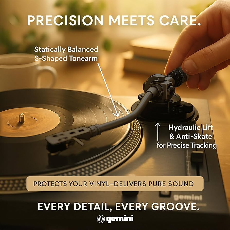 Amazon.com: Gemini Direct Drive DJ Turntable for Vinyl Records