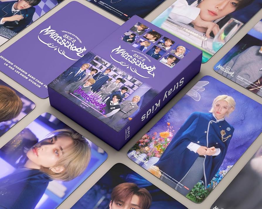 Amazon.com: Funwaretech Stray Kids Magic School Photocards 55Pcs