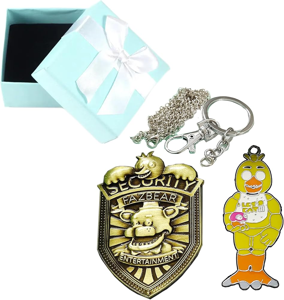 Amazon.co.jp: FNAF セキュリティバッジ メタルピン ペンダント