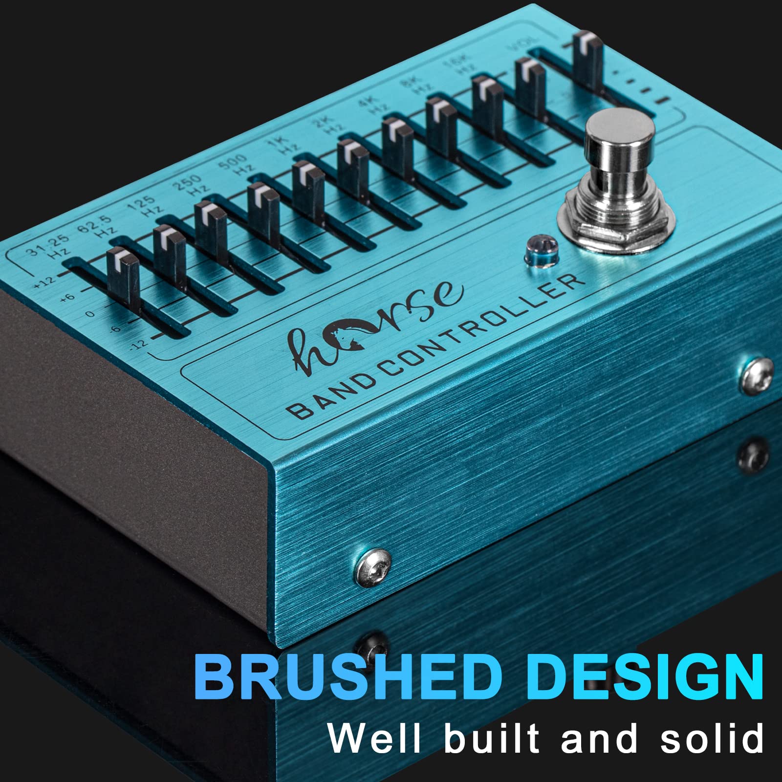 Amazon | 10 バンド EQ ペダル イコライザー (31.25Hz-16kHz) エレキ