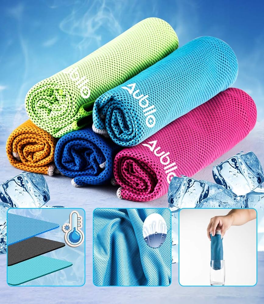 Amazon｜Aubllo 冷感タオルスポーツクール【2024 新型(5枚セット