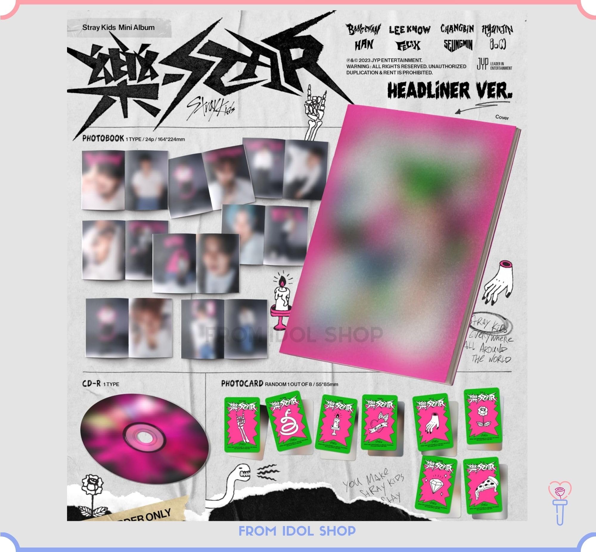 Amazon.com: Stray Kids 樂-STAR ROCK-STAR 8th Mini Album CD+