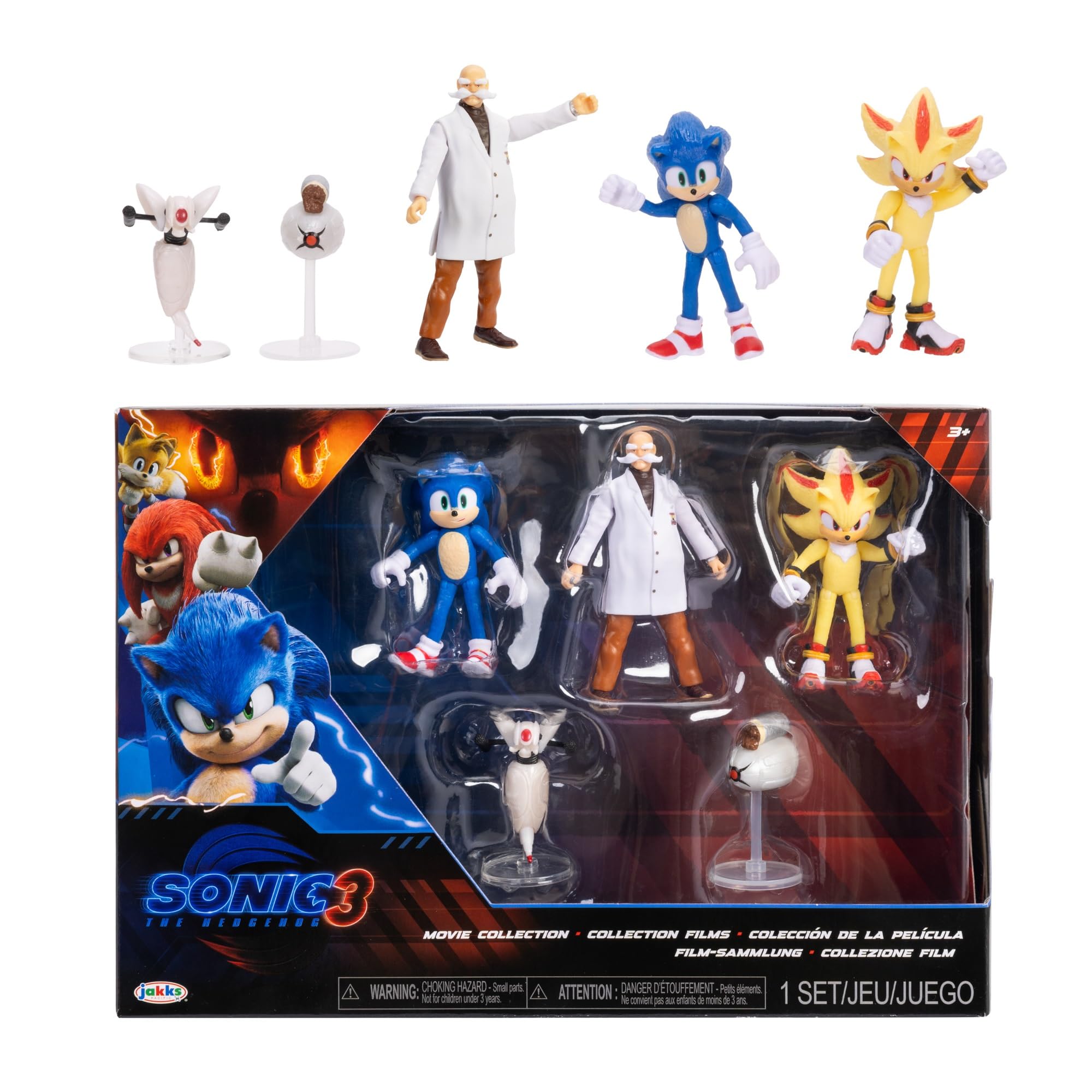 Amazon.com: Sonic 3 Movie Action Figures 2.5-Inch Movie Collector