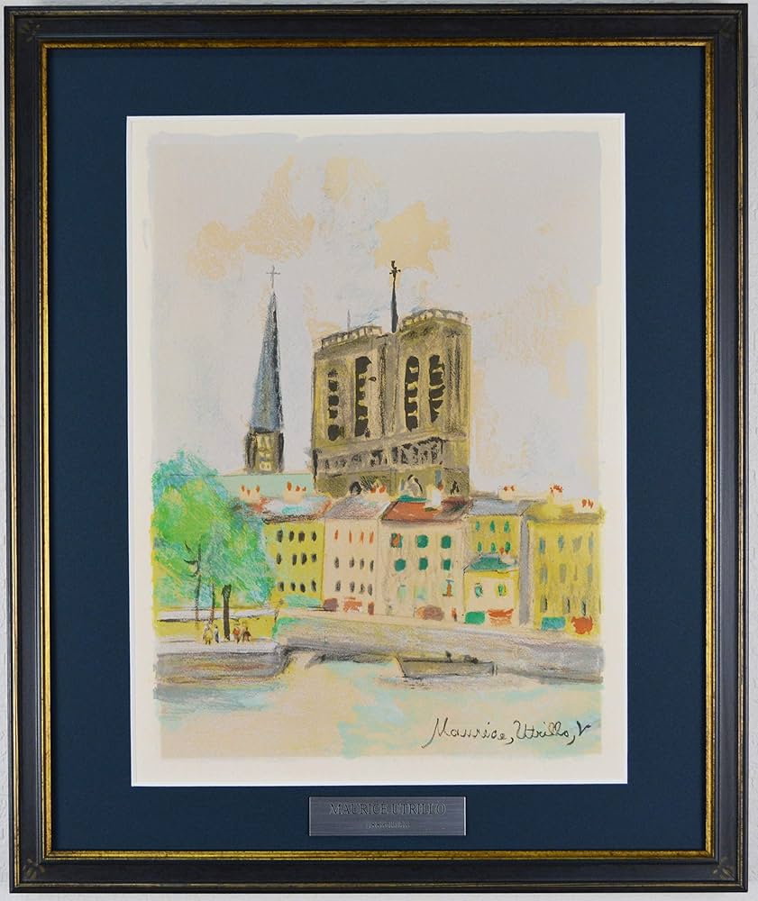 Amazon | モーリス ユトリロ『ノートルダム寺院 【首都パリ】』絵画