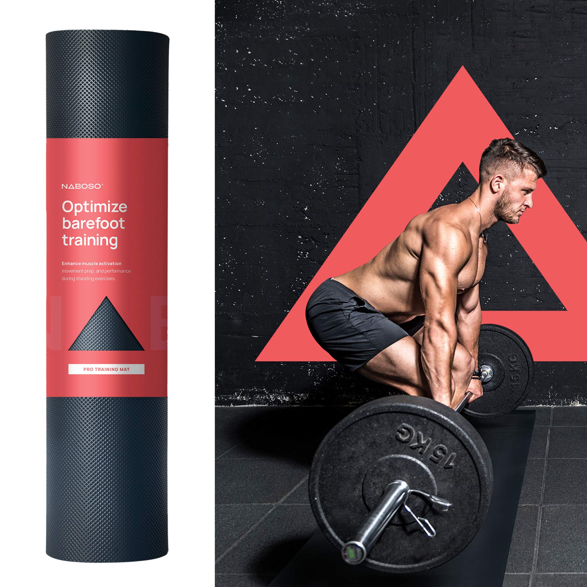 Amazon | NABOSO PRO トレーニングマット 裸足トレーニング 質感のある