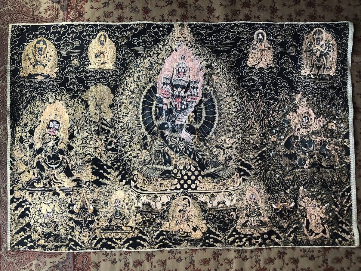 Amazon.co.jp: チベット密教 卍 仏教美術 大威徳明王 ヤマーンタカ