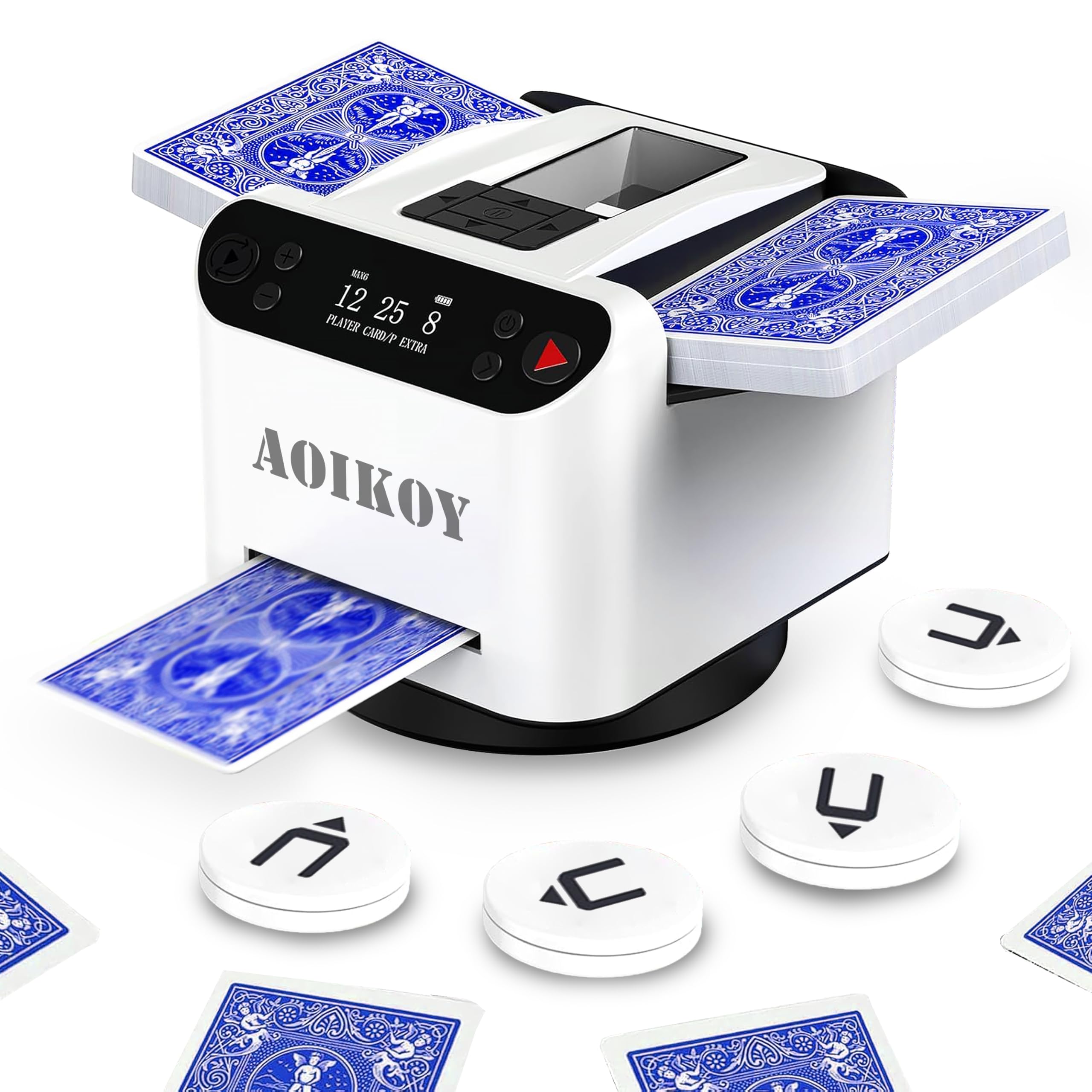 Amazon | 多機能 自動カードシャッフル＆ディーラーマシン 360°回転