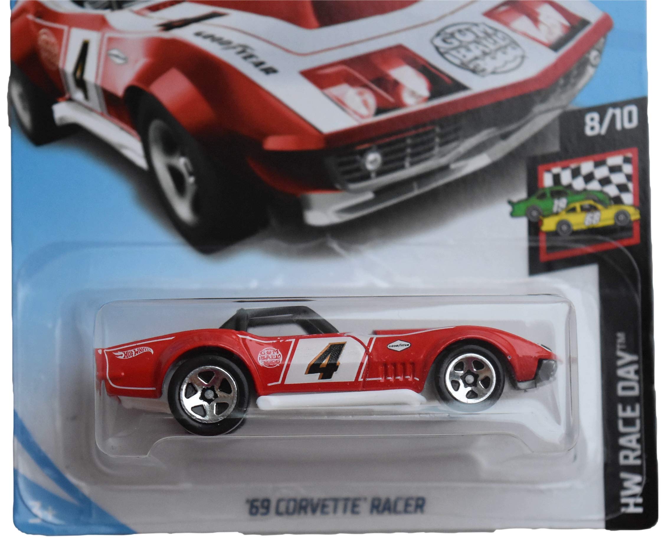 Amazon | Hot Wheels レースデーシリーズ 8/10 '69 コルベットレーサー