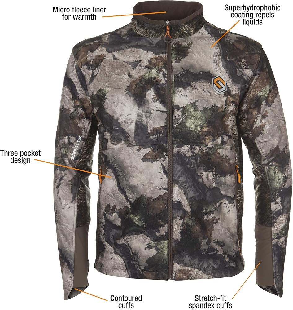ScentLok Midweight Forefront Water Repellent Camo Hunting Jacket