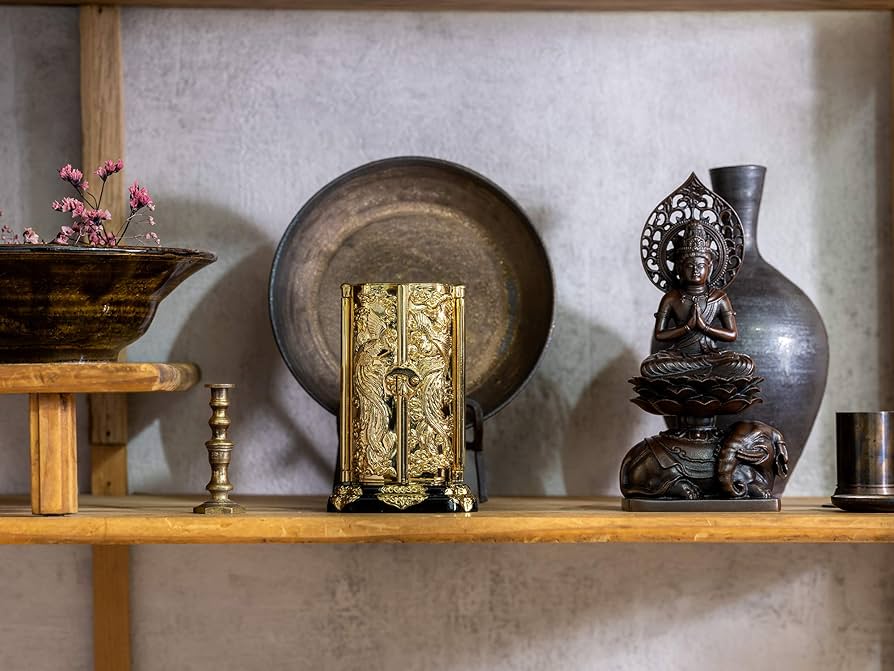 Amazon｜厨子（2号 金メッキ/24金）＿仏像 高岡銅器｜仏像 オンライン通販