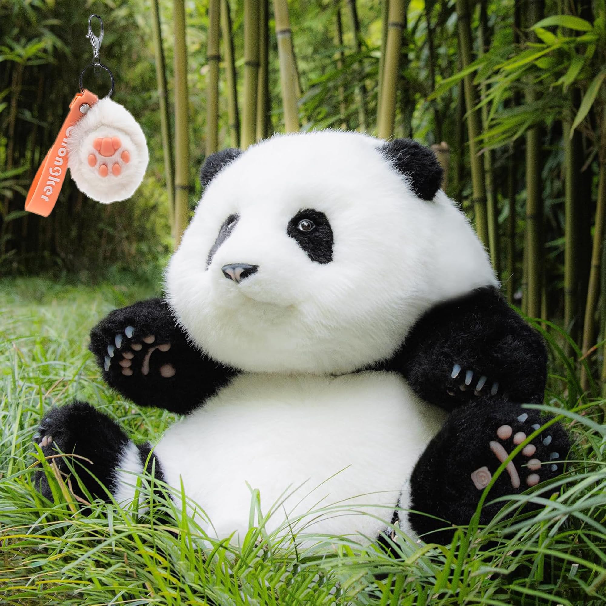 Amazon.co.jp: Chongker パンダのぬいぐるみがリアルでリアル、パンダ