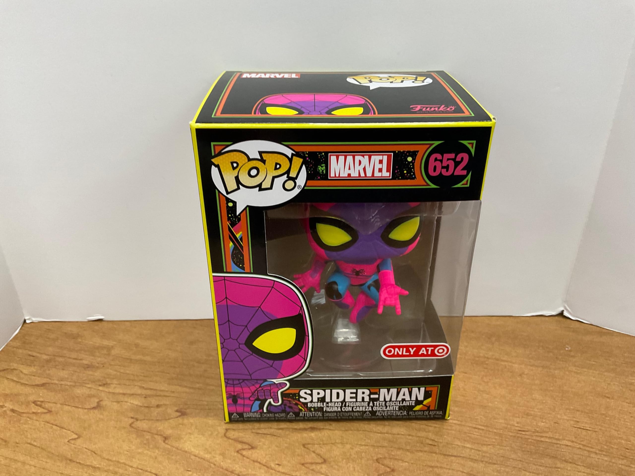 Funko POP! Marvel: Blacklight Spider-Man Vinyl Figure Exclusive