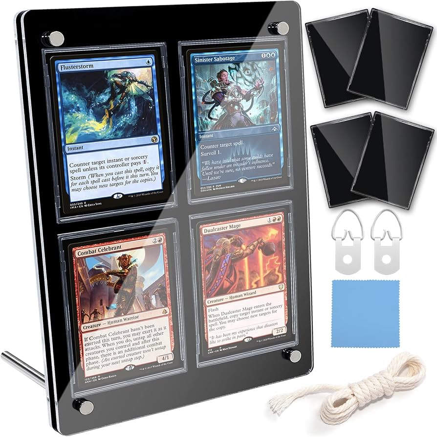 Amazon | Goreson 4連ブラックディスプレイケース スクリューダウン