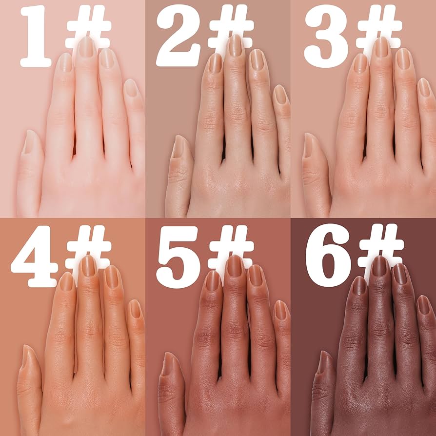 Amazon.co.jp: 尚 (Naochi) ネイル練習用ハンドマネキン シリコン製
