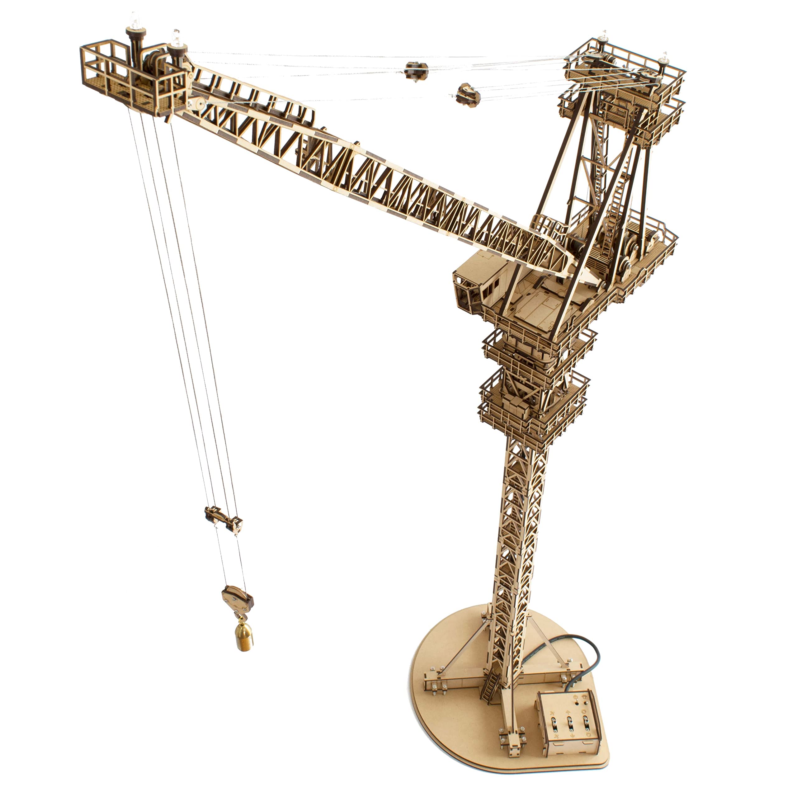 Amazon | ツクロウ 1/50 タワークレーン 木製模型キット | プラモデル 通販