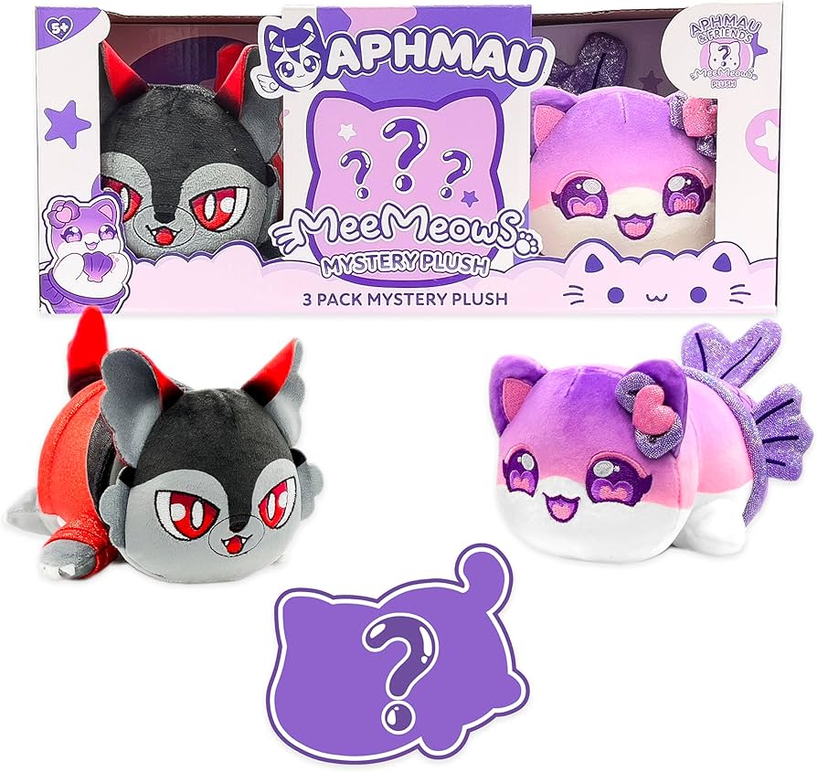 Amazon.co.jp: Aphmau 6インチ MeeMeow ぬいぐるみ 3個パック フレンズ