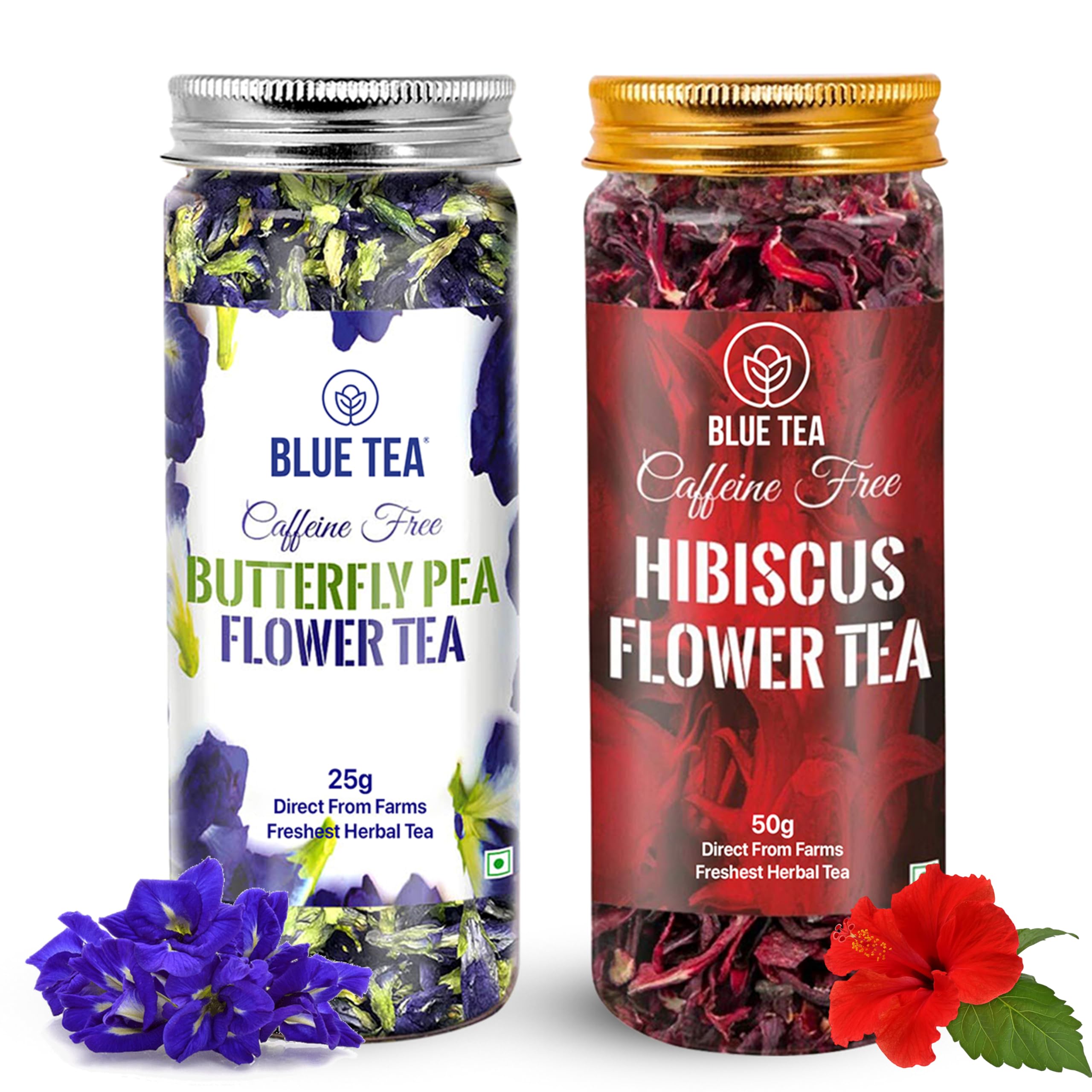 BLUE TEA - Combo Pack, Blue Tea Butterfly Pea Flower Tea (0.88 Oz