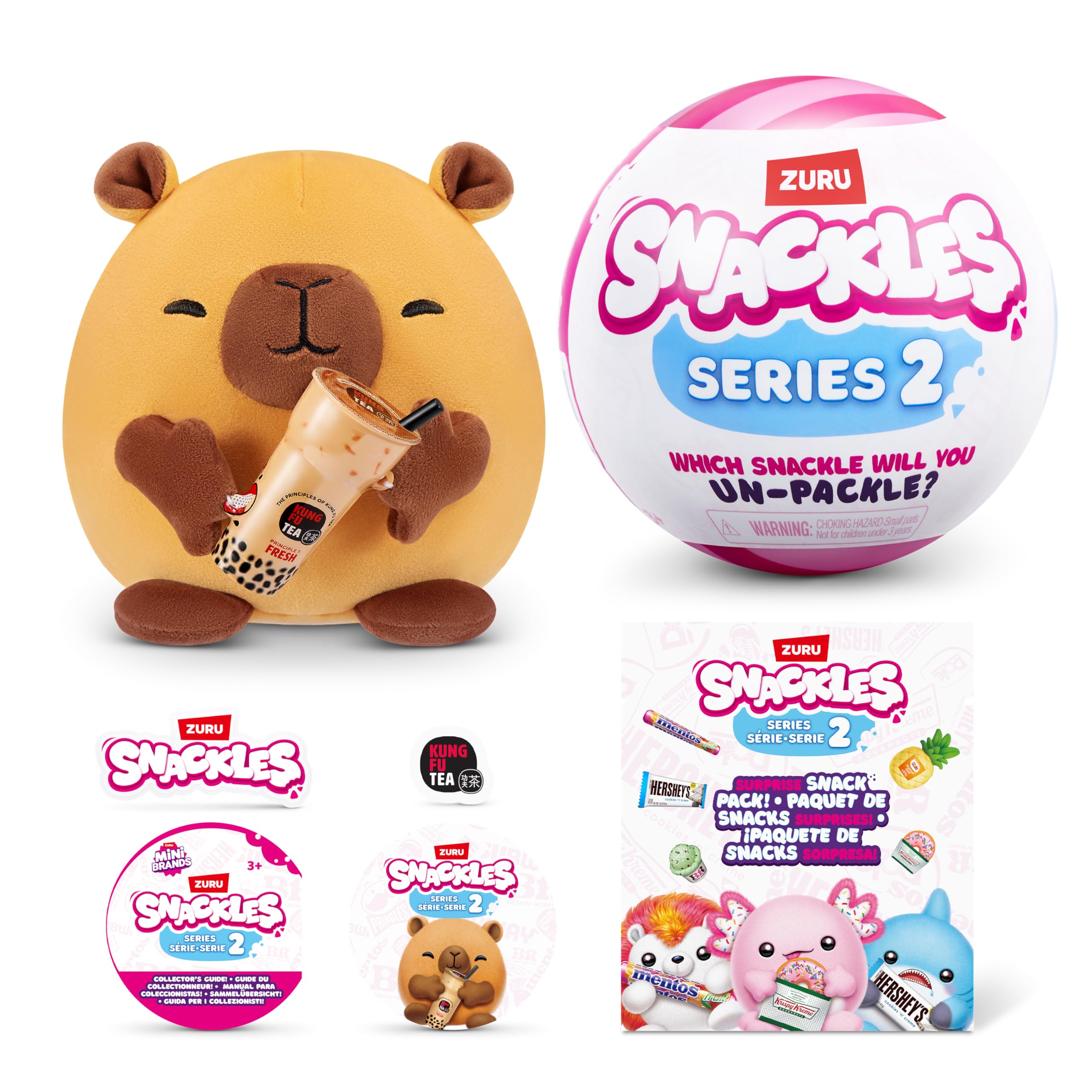 Amazon.co.jp: ZURU スナックシリーズ 2 5インチ スナックル Cuddly