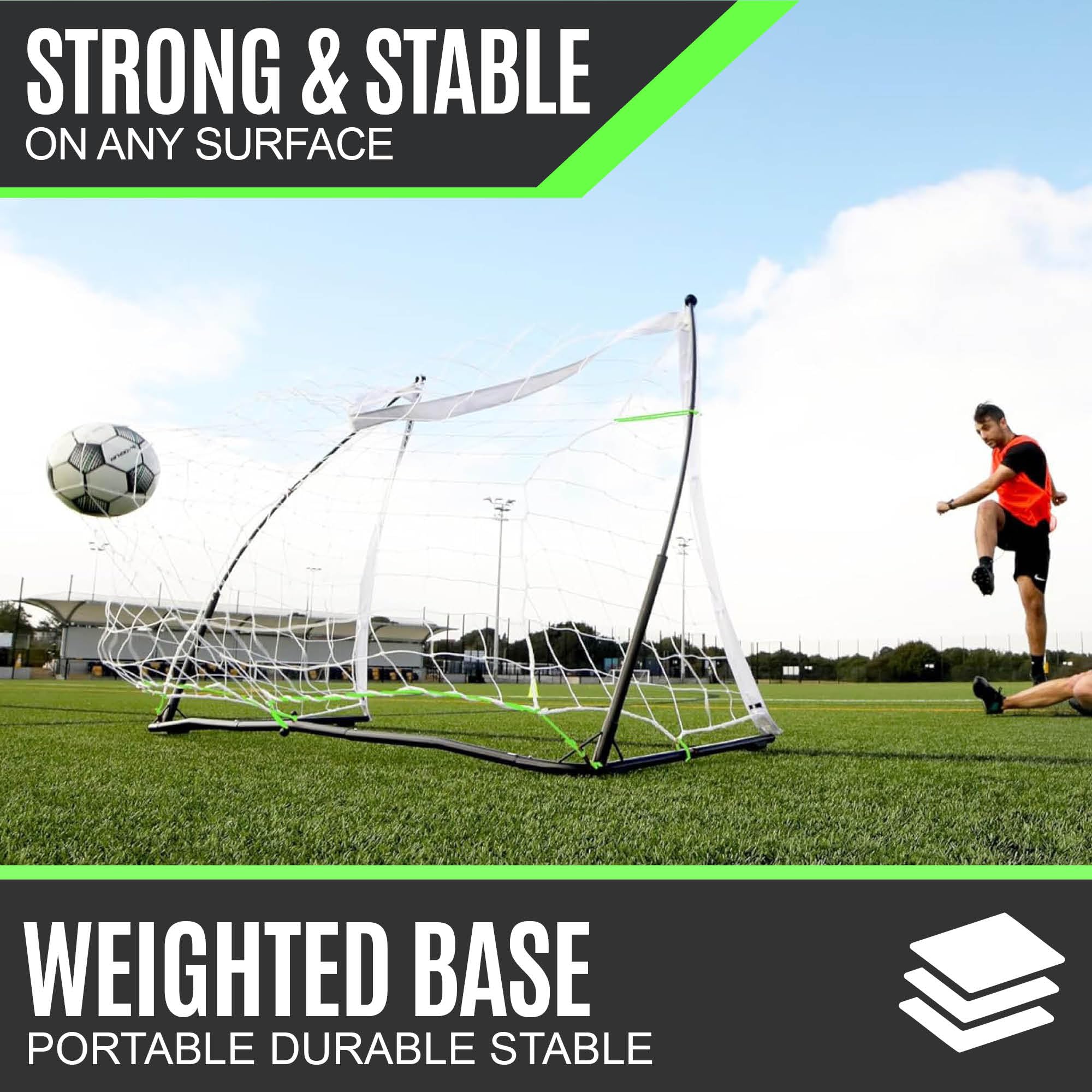 Amazon | QuickPlay Kickster エリートサッカーゴール - 超ポータブル