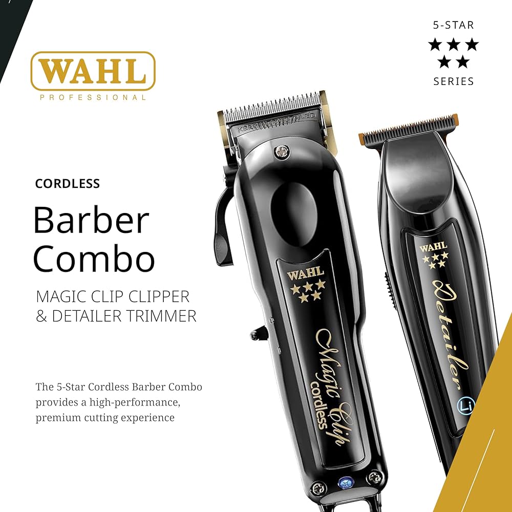 Wahl Professional 5 Star Black Cordless Magic Clip & Detailer Li