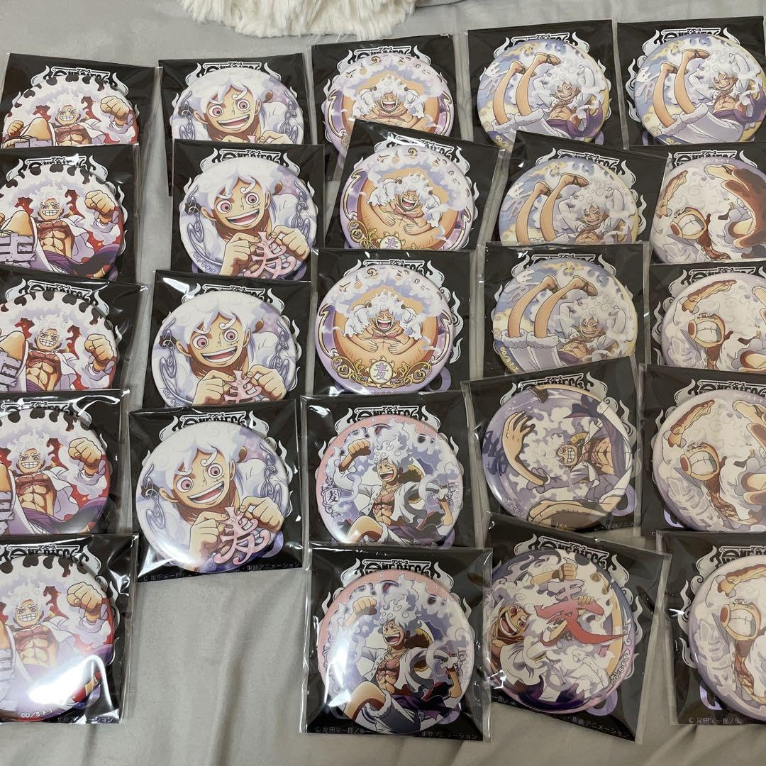 Amazon.co.jp: ONEPIECE ワンピース ニカ ルフィ GEAR5 輩缶バッジ