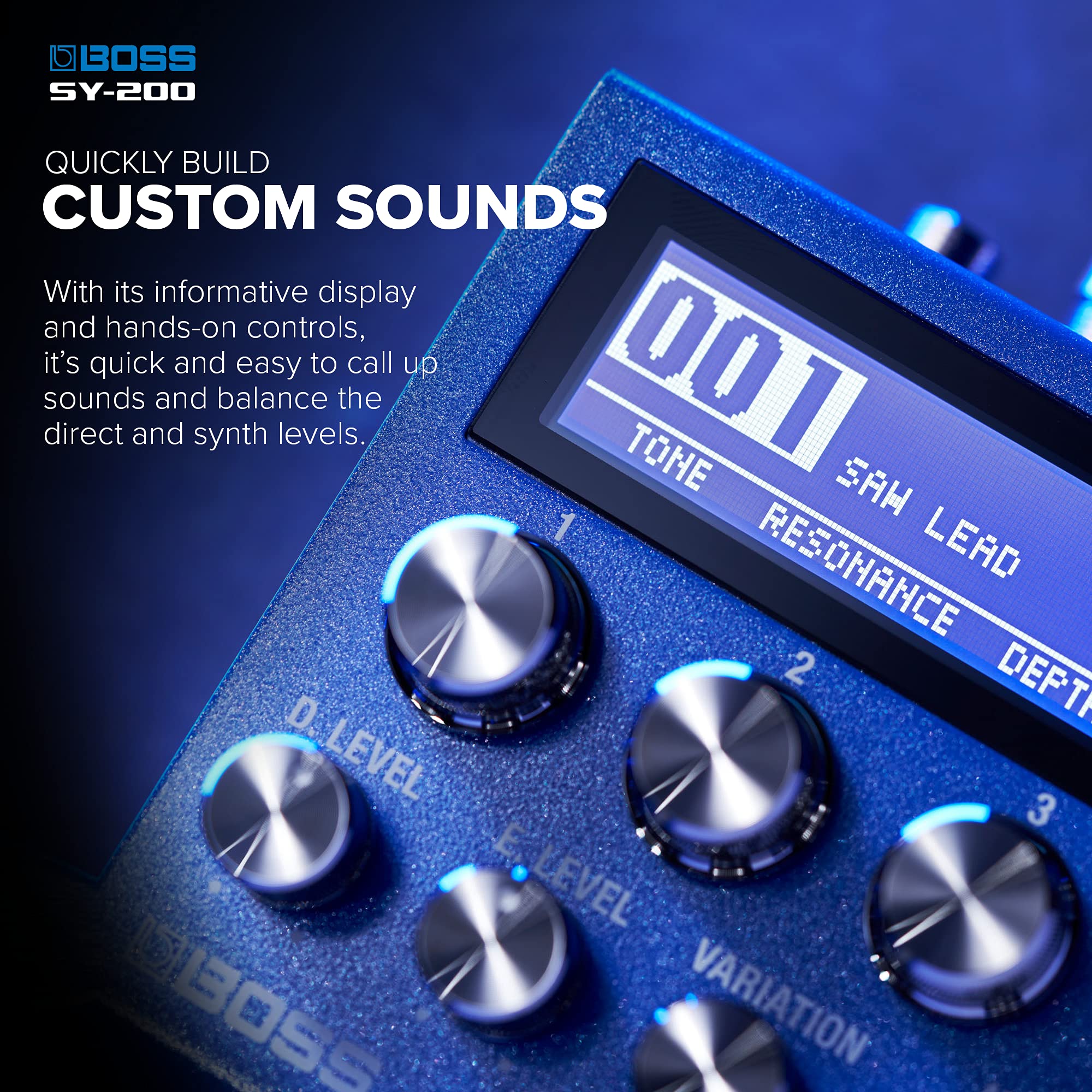 Amazon.com: BOSS SY-200 SYNTHESIZER EFFECTS PEDAL – Advanced BOSS