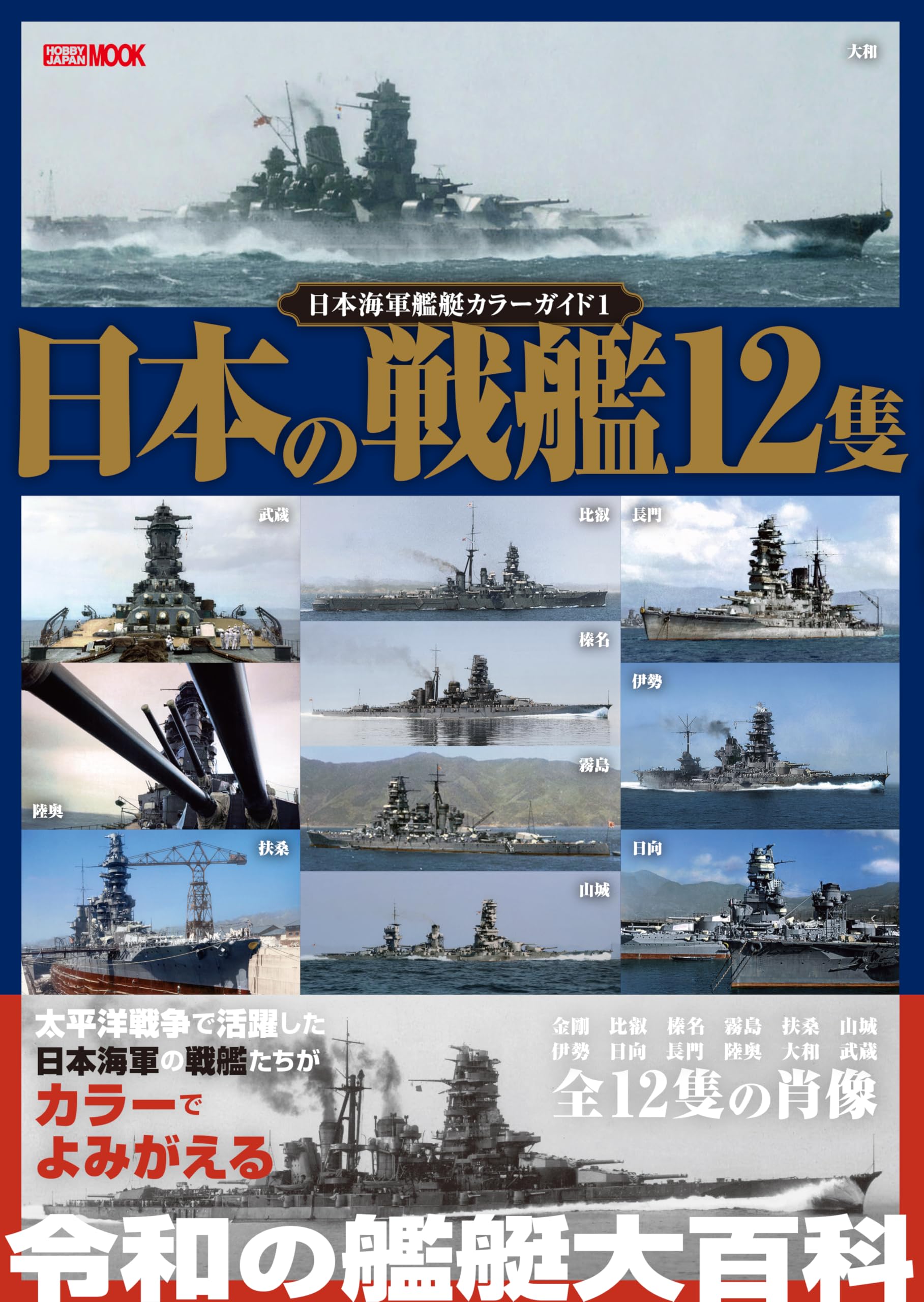 日本海軍艦艇カラーガイド1 日本の戦艦12隻 (HOBBY JAPAN MOOK