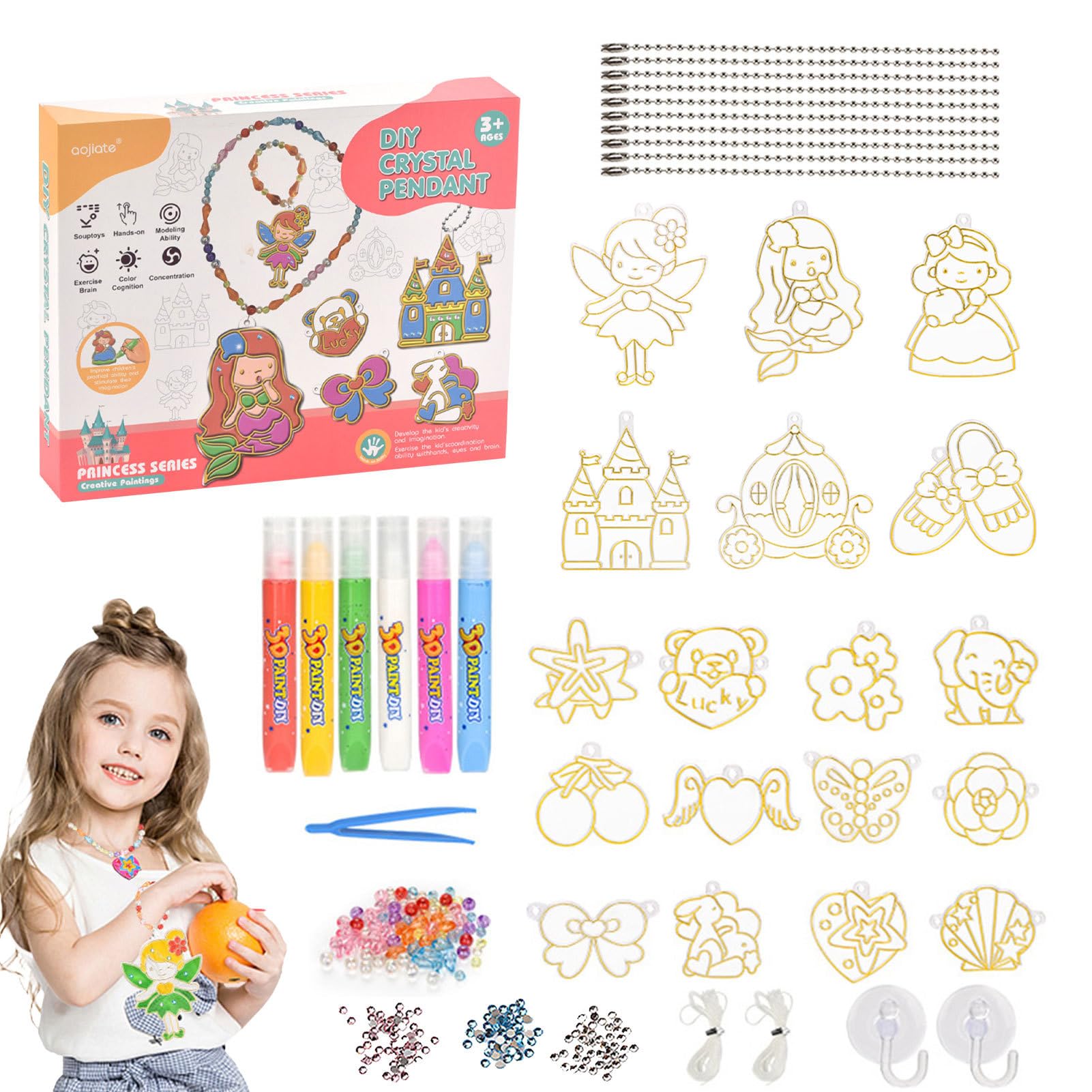 Amazon.co.jp: クリスタルペインティングキーホルダーキット | 子供用