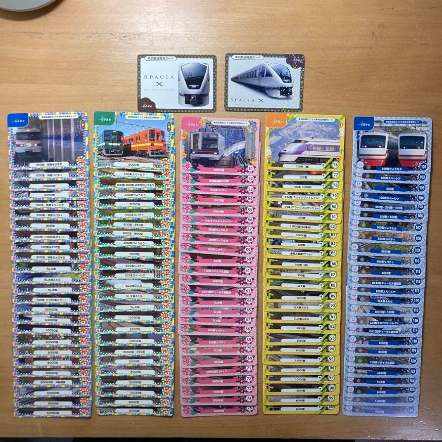 Amazon.co.jp: 東武鉄道創立125周年記念電車カード 全125枚
