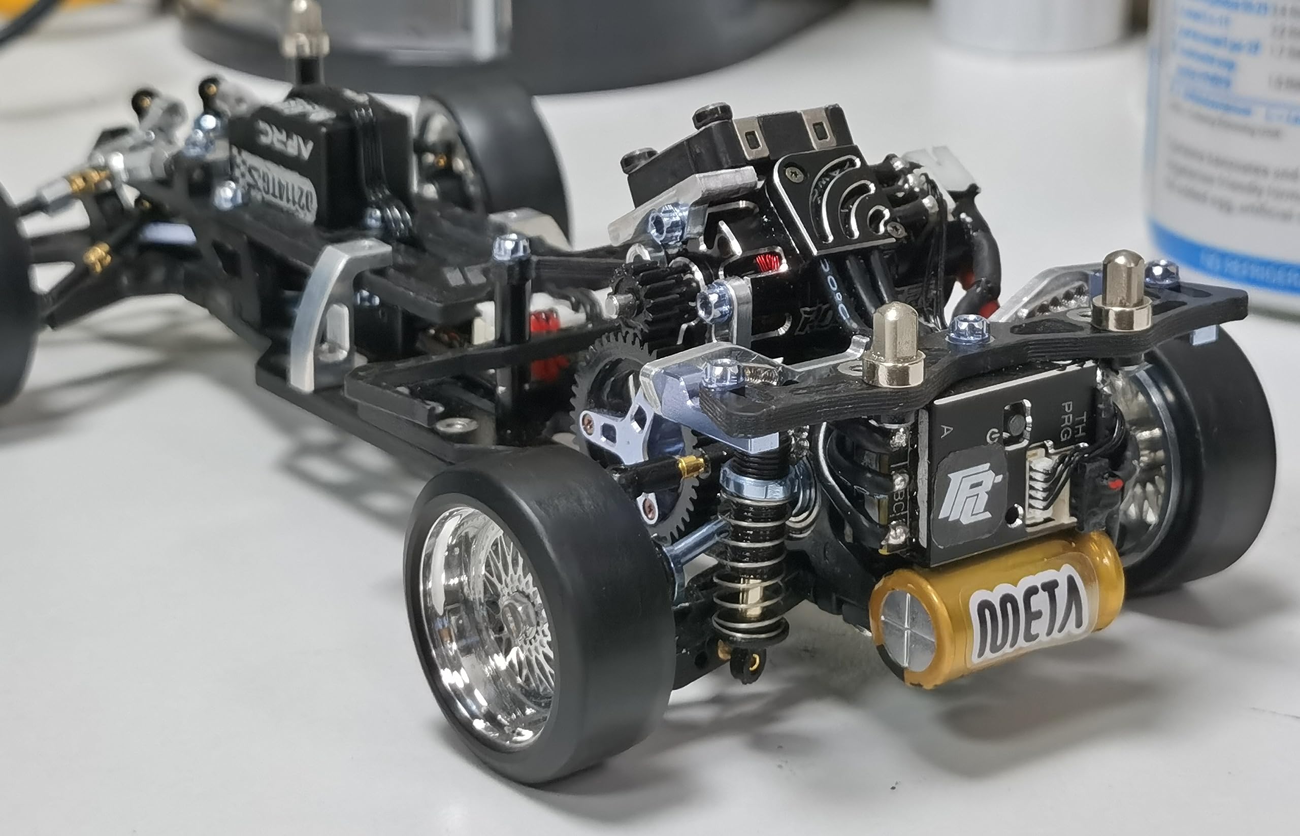 Amazon.co.jp: P.D TRC META ラジドリ 蚊車 1/24 Rwd Drift Chassis