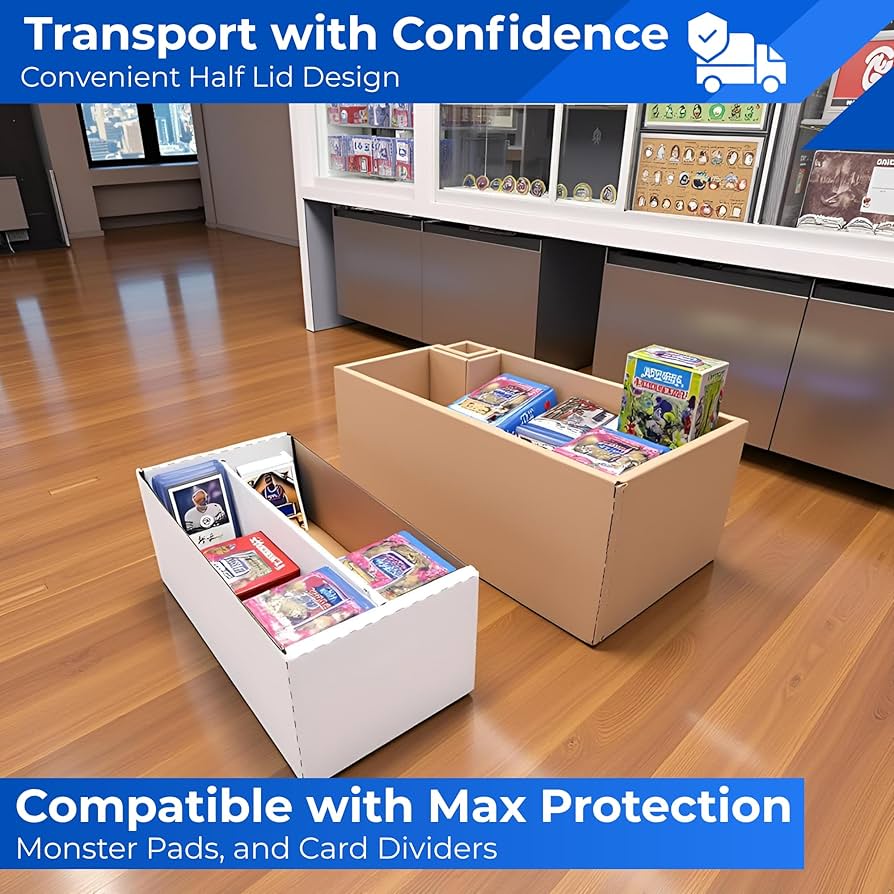 Amazon.com: Max Protection (10 Shoe Box Card Storage - Durable 2