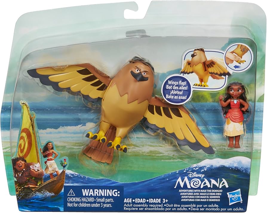 Amazon.co.jp: Disney モアナと伝説の海 マウイ 鷹 フィギュア / Moana