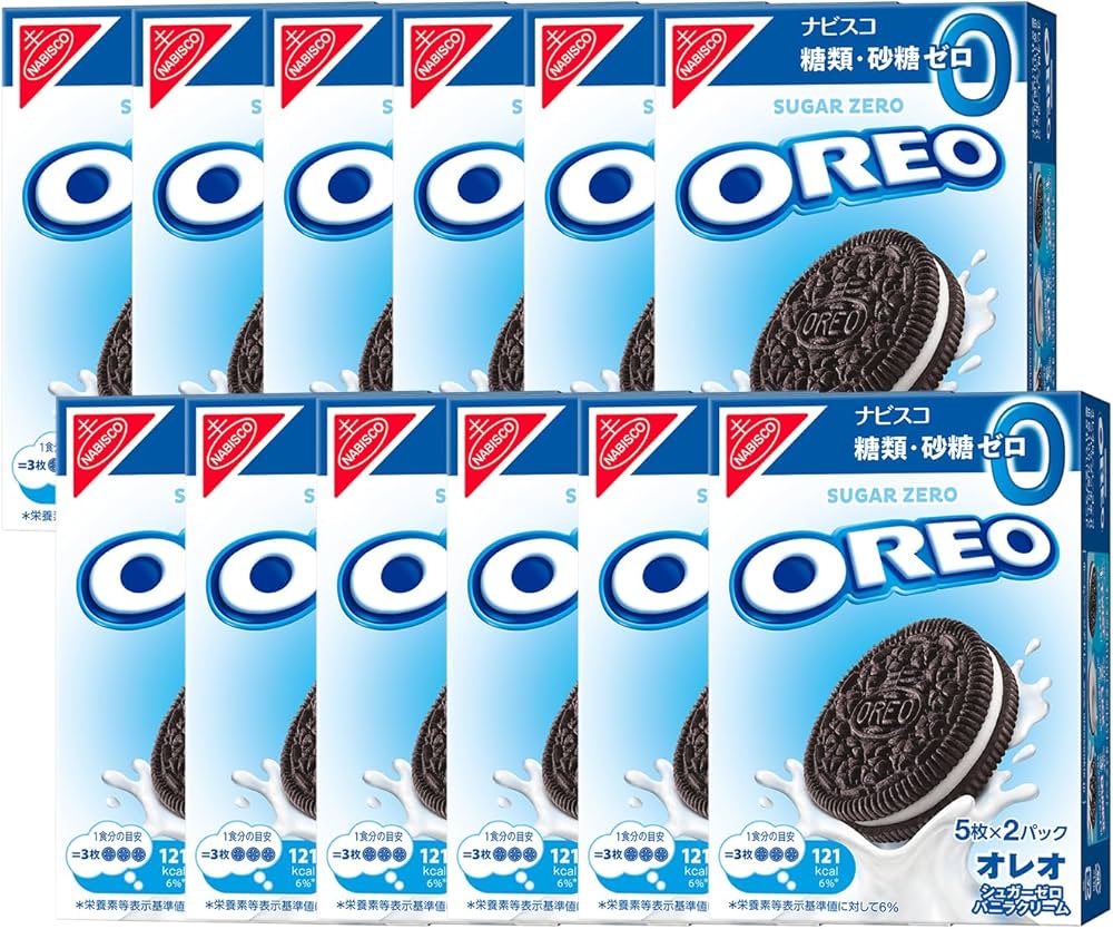 Amazon.co.jp: Mondelyz Oreo Sugar Zero 10 Sheets x 12 Packs : Food