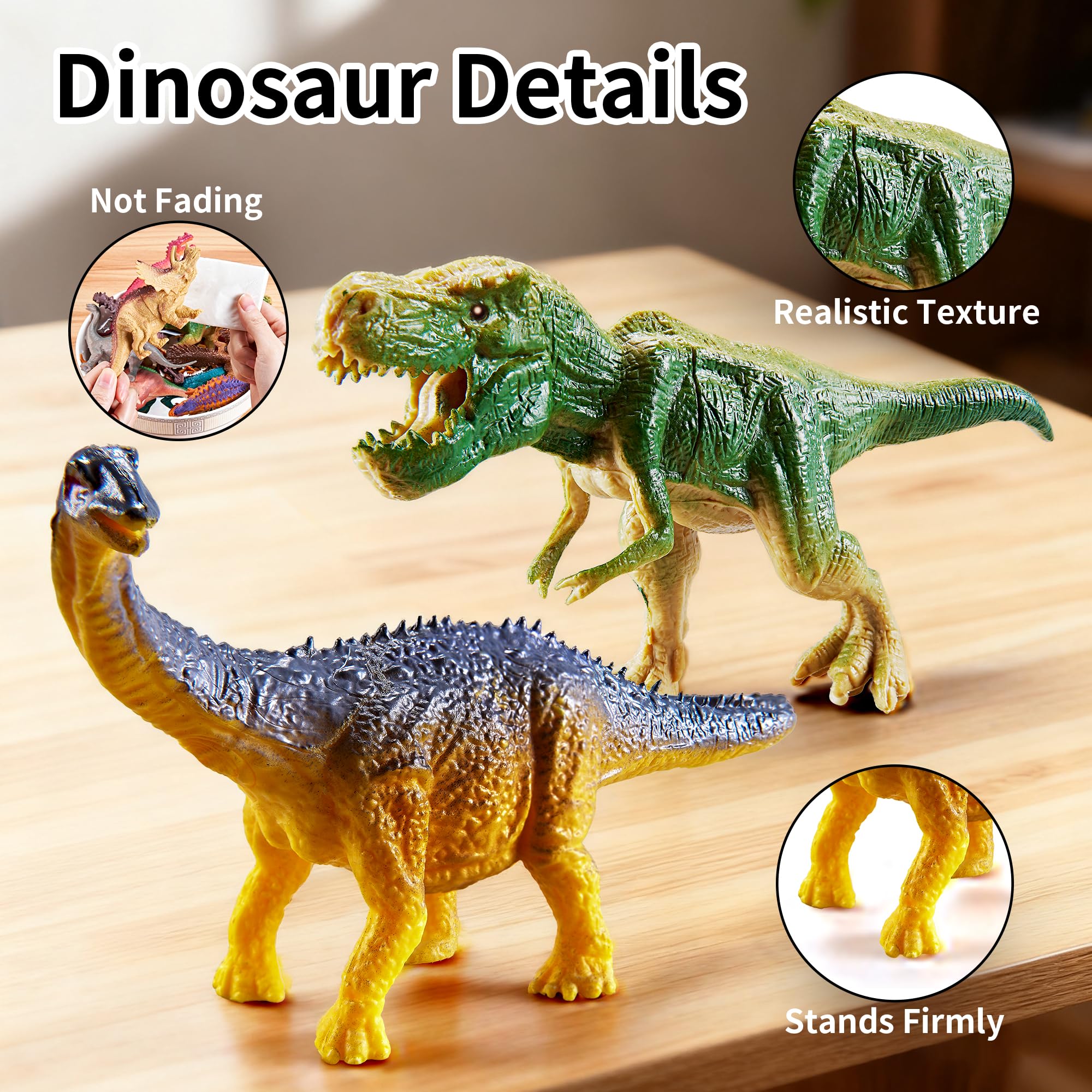 Amazon.co.jp: XINSITE 恐竜おもちゃ 46個 リアルなジュラシック恐竜