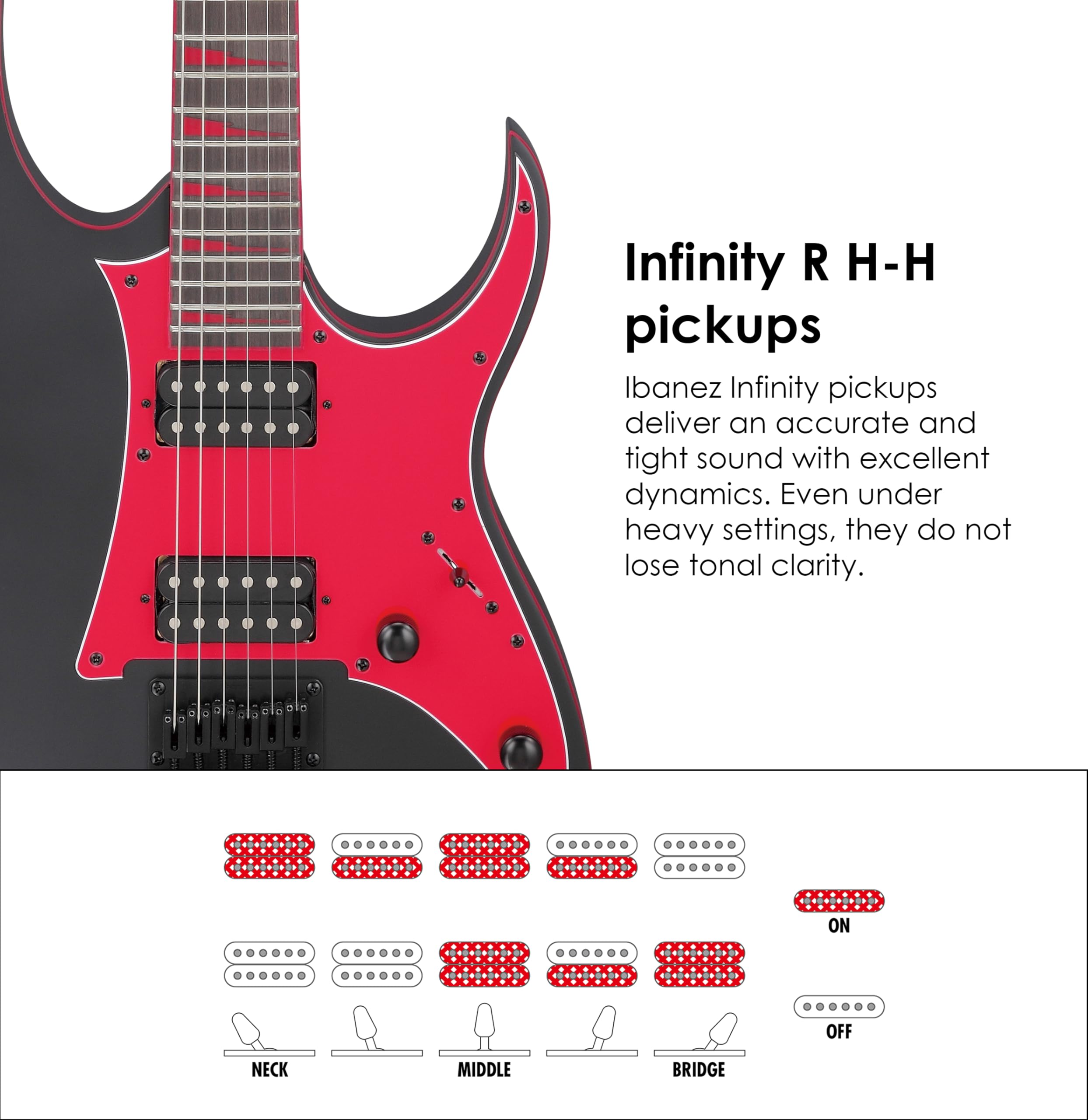 Amazon | Ibanez GIO RGシリーズ - エレキギター - ブラック/レッド