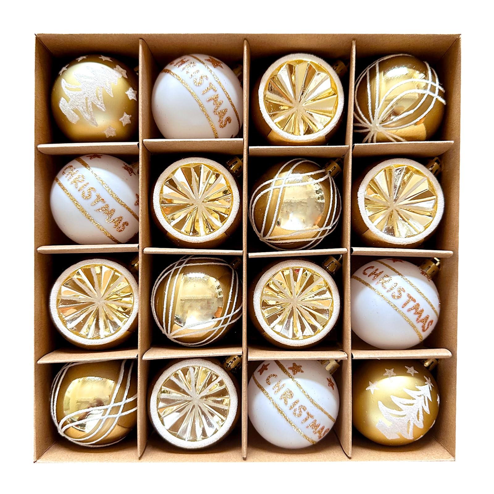 Amazon.co.jp: Hanakaze クリスマス オーナメント 6cm 豪華16個セット