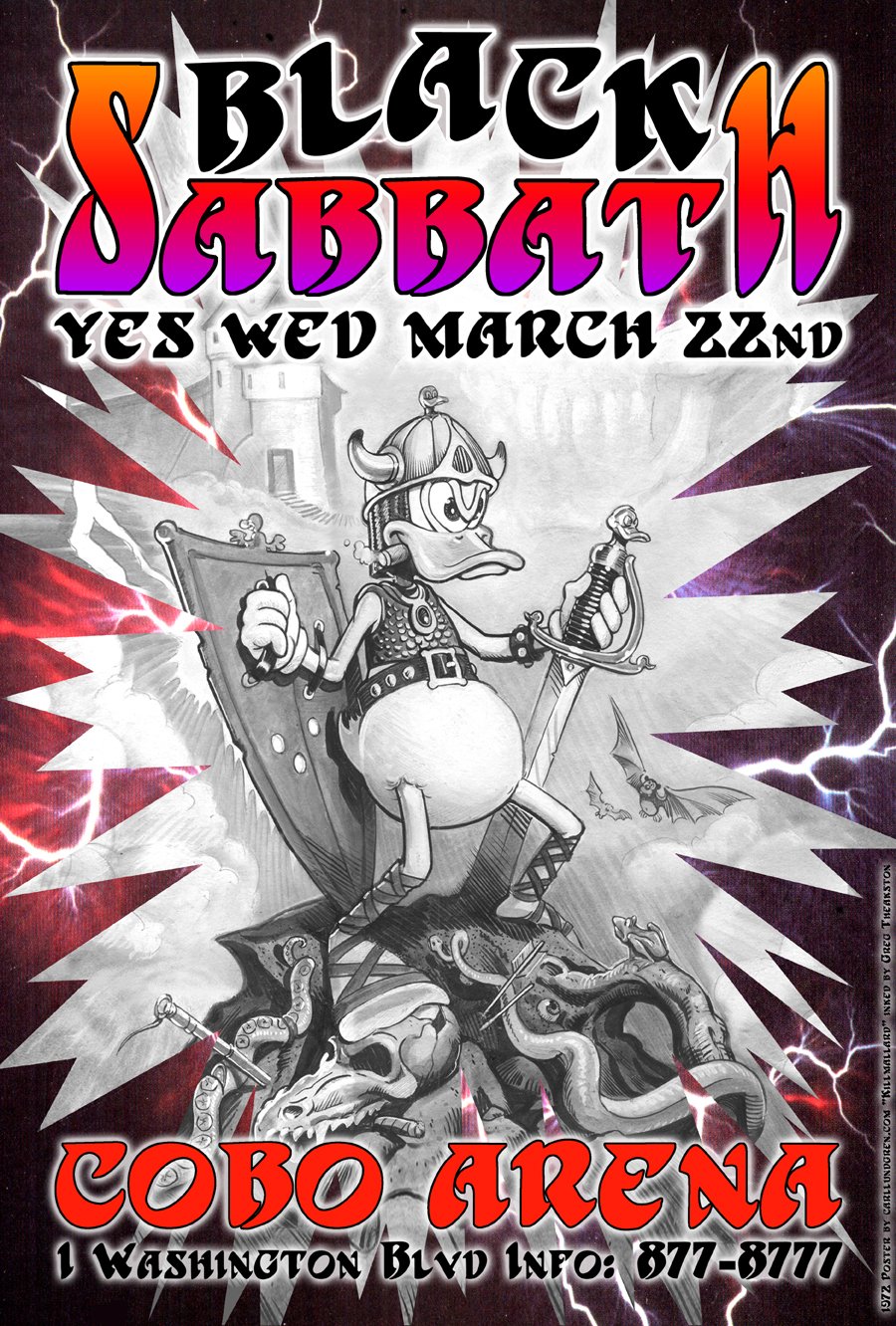 Amazon.co.jp: ブラックSabbathサイケデリックコンサートポスター1972