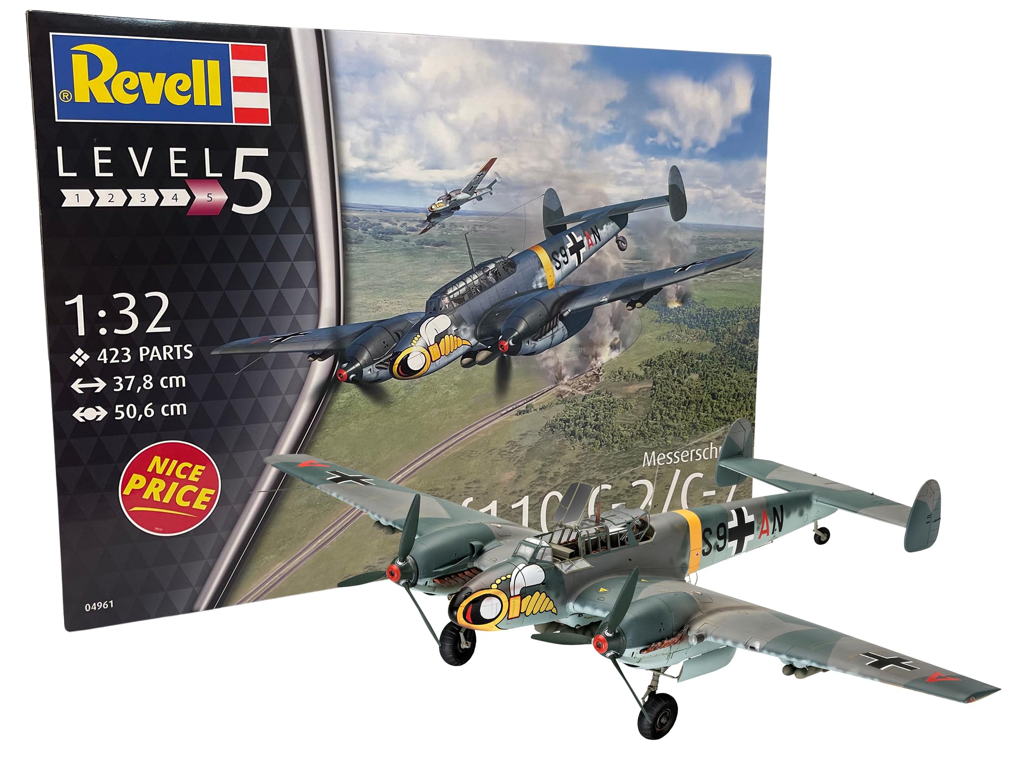 Amazon | ドイツレベル 1/32 ドイツ空軍 メッサーシュミット Bf110 C-7