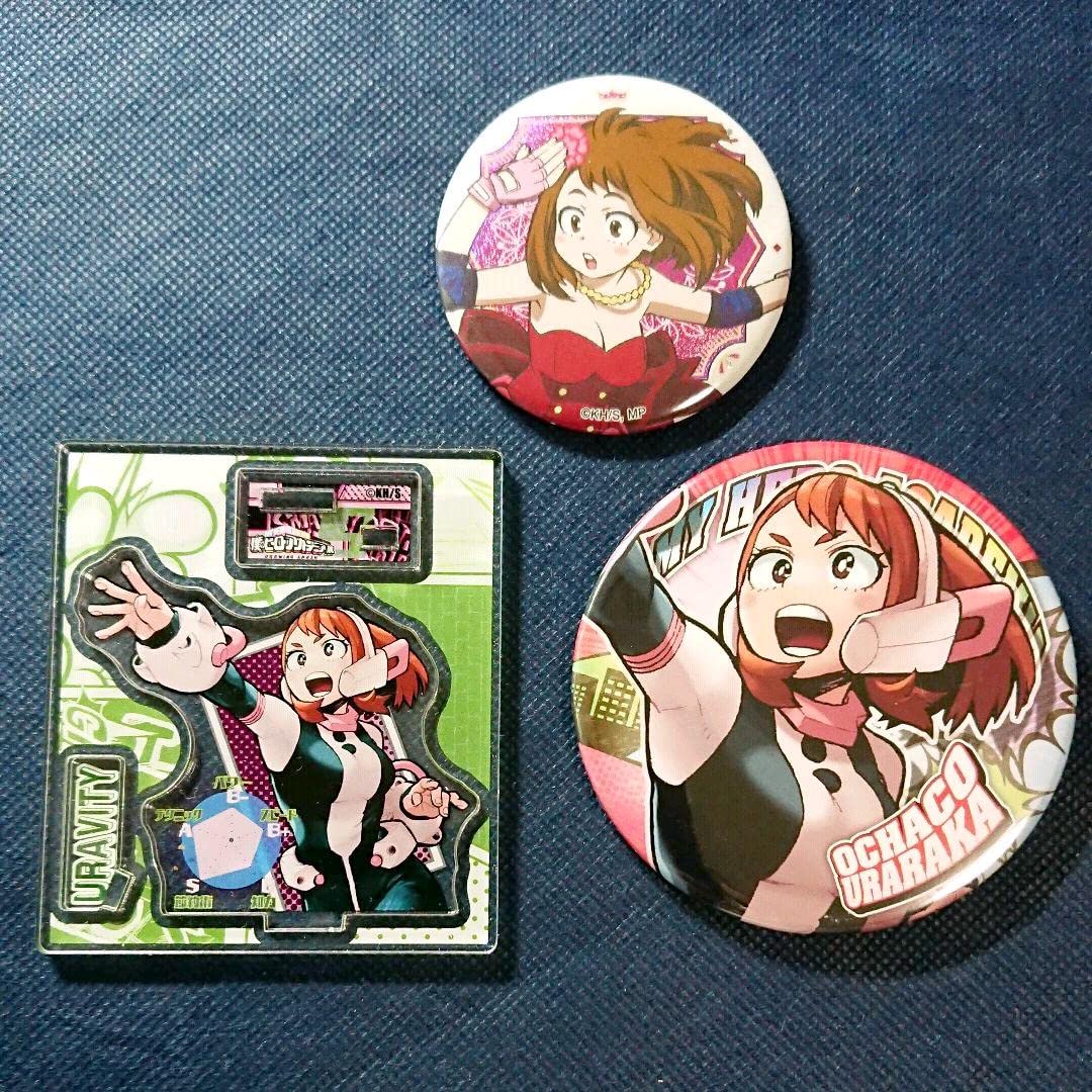 Amazon | ヒロアカ展 麗日お茶子 缶バッジ アクリルフィギュア