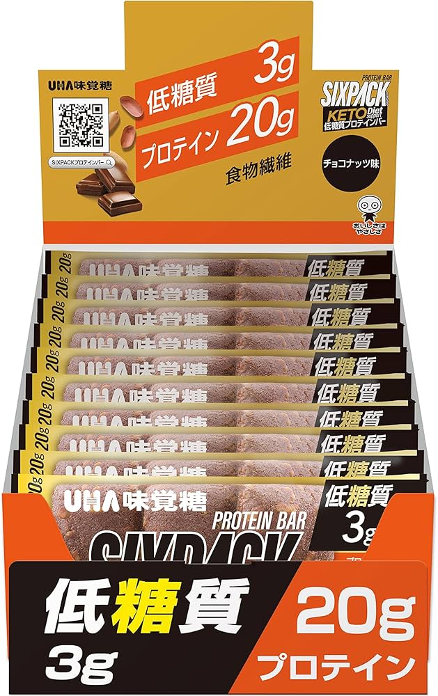 Amazon.co.jp: UHA味覚糖 SIXPACK KETO ダイエットサポートプロテイン